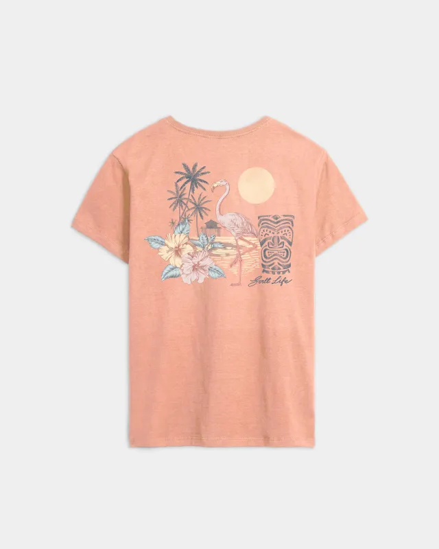 Women’s Flamingo Boyfriend Tee sold by Salt Life