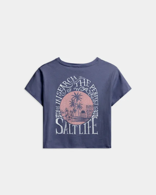 Women’s Perfect Wave Cropped Boyfriend Tee sold by Salt Life