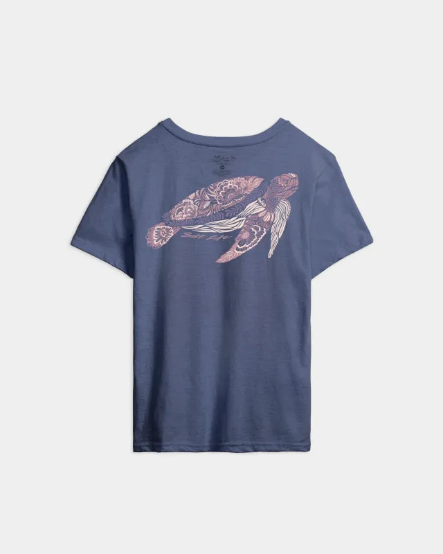 Women’s Ocean Turtle Boyfriend Tee sold by Salt Life
