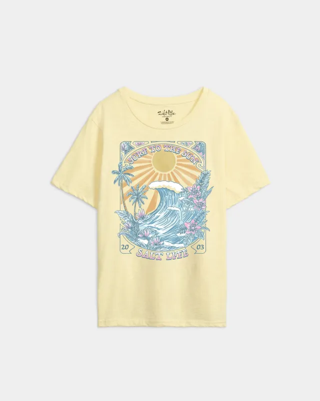 Women’s Surf the Sun Relaxed Boyfriend Tee sold by Salt Life