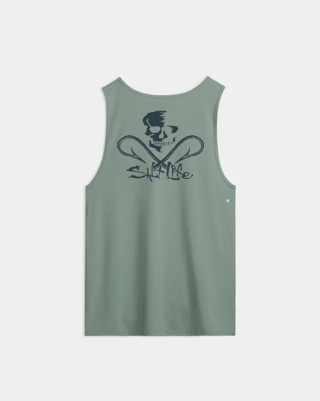 Men’s Skull and Hooks Tank Top sold by Salt Life
