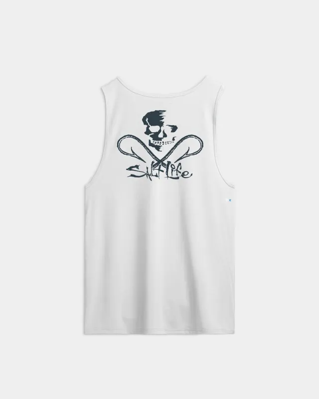 Men’s Skull and Hooks Tank Top made by Salt Life
