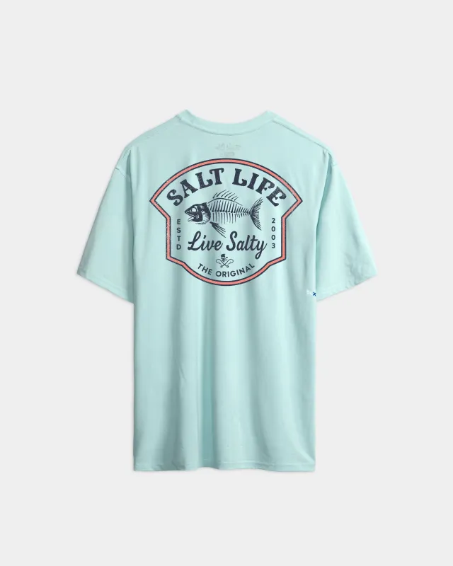 Men’s Bone Fish Crest SLX Performance Short Sleeve Tee made by Salt Life