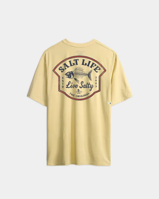Men’s Bone Fish Crest SLX Performance Short Sleeve Tee made by Salt Life