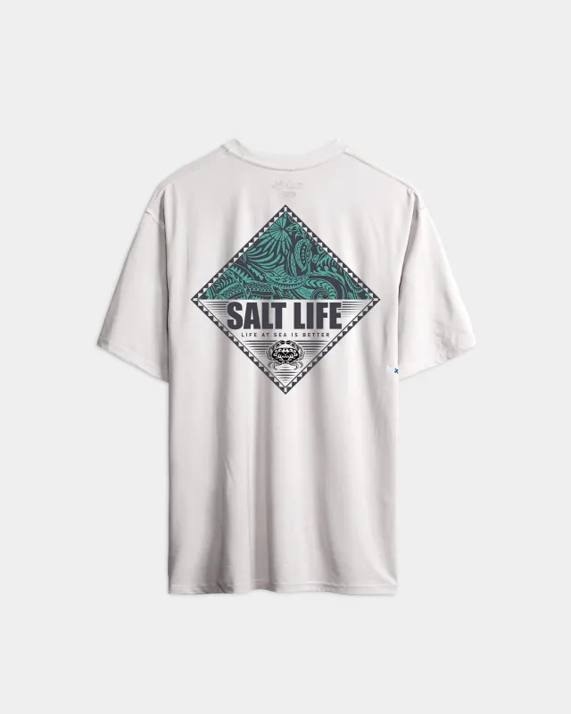 Men’s Tribal Salt Badge SLX Performance Short Sleeve Tee made by Salt Life
