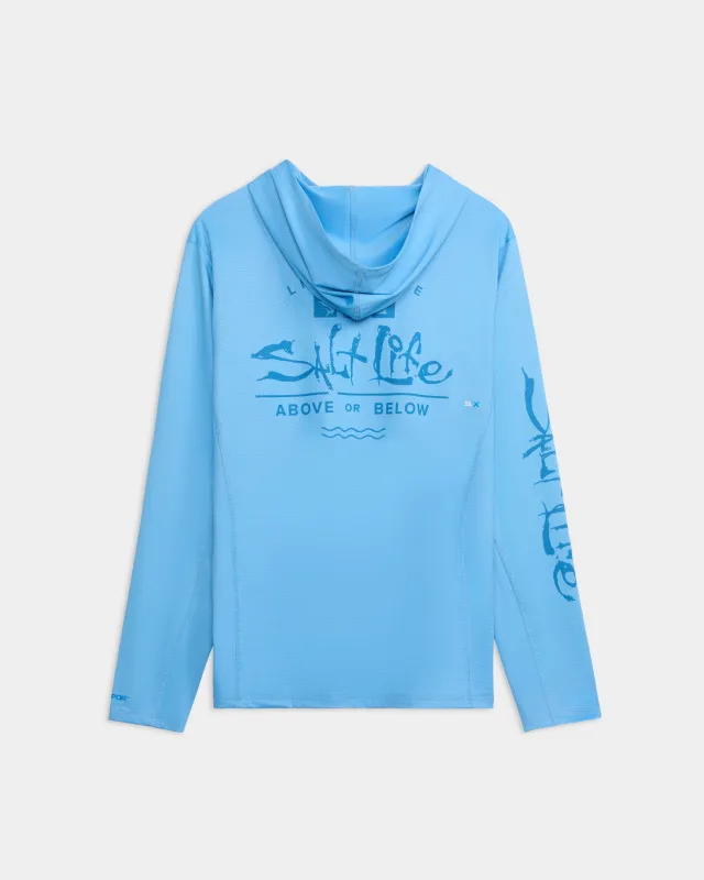 Men’s Upwell 2.0 Perforated SLX Performance Hoodie made by Salt Life