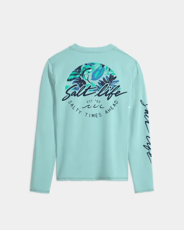 Women’s Escape to SLX Paradise Performance Long Sleeve Tee made by Salt Life