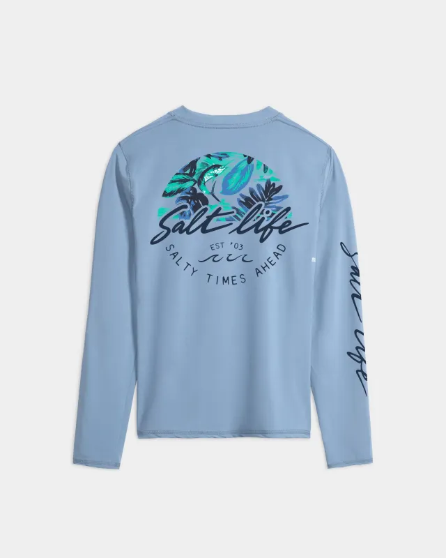 Women’s Escape to SLX Paradise Performance Long Sleeve Tee made by Salt Life