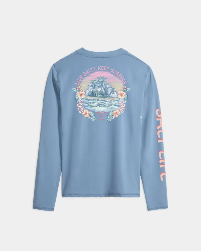 Women’s Keep Surfing SLX Performance Long Sleeve Tee sold by Salt Life