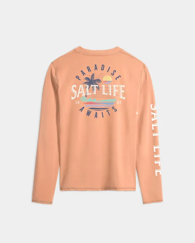 Women’s Paradise Awaits SLX Performance Long Sleeve Tee sold by Salt Life