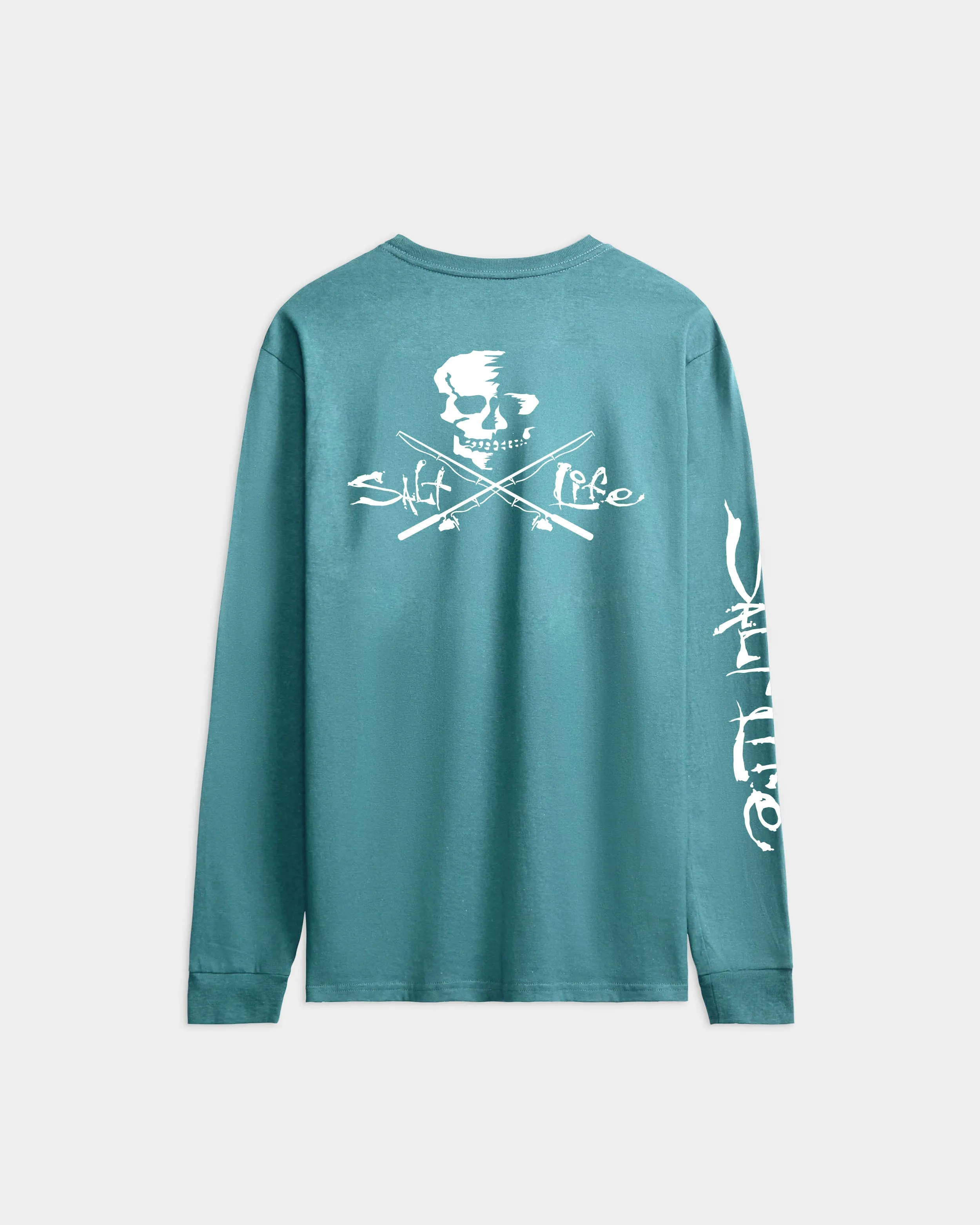 Men's Skull and Poles Long Sleeve Tee sold by Salt Life