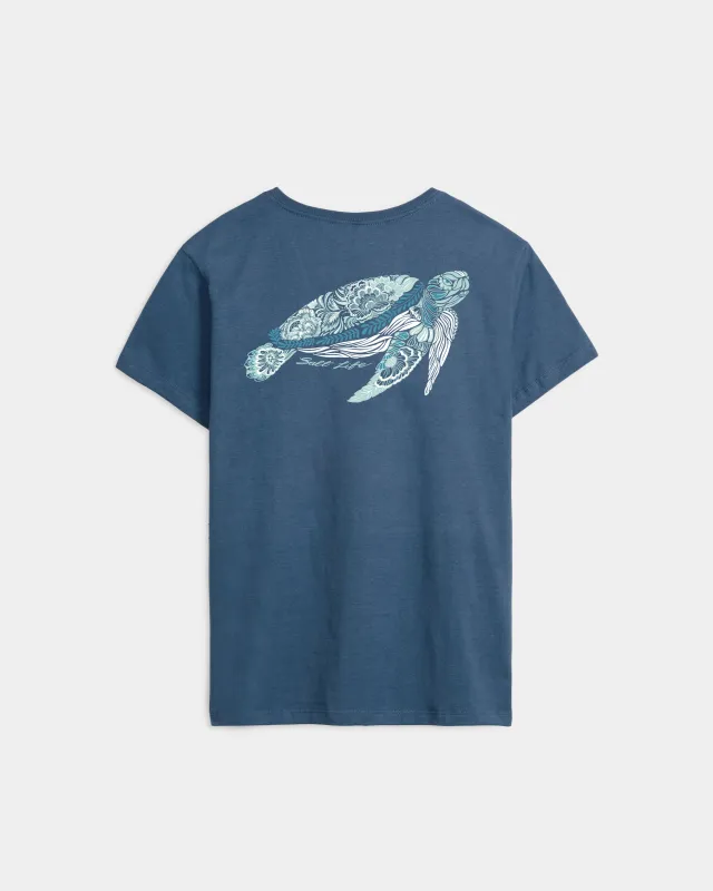 Women’s Ocean Turtle Short Sleeve Tee sold by Salt Life