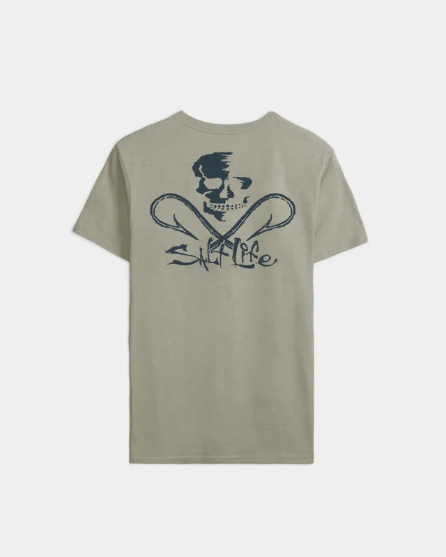 Men's Skull and Hooks Short Sleeve Tee sold by Salt Life
