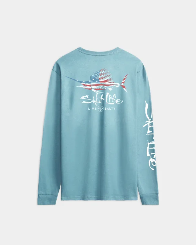 Men’s Sailfish ‘N Bones Long Sleeve Tee made by Salt Life