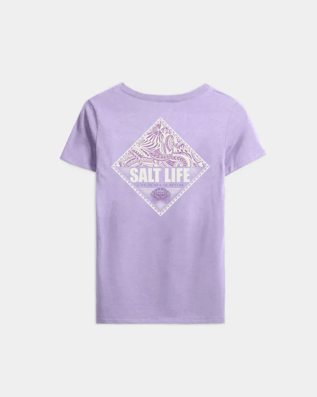 Women’s Tribal Salt Badge Short Sleeve Tee sold by Salt Life