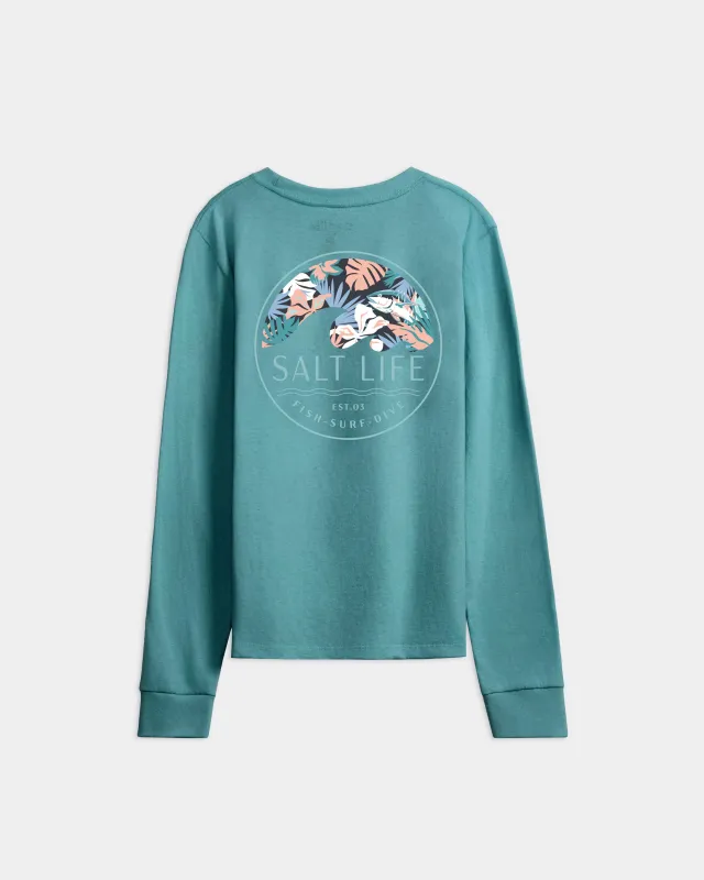 Women’s Tropical Retreat Long Sleeve Tee sold by Salt Life