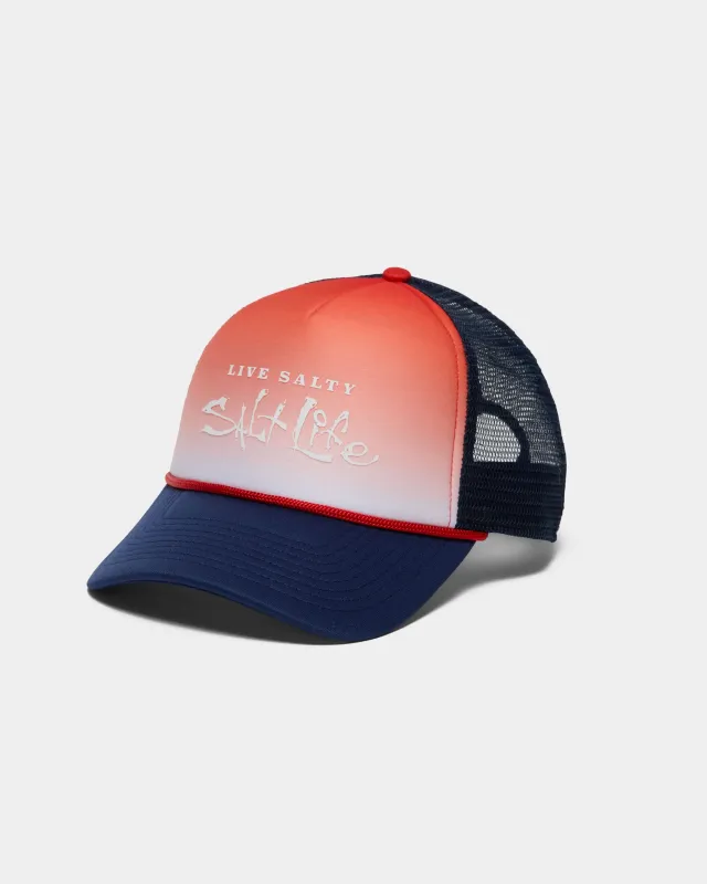 Red, White & Waves Hat made by Salt Life