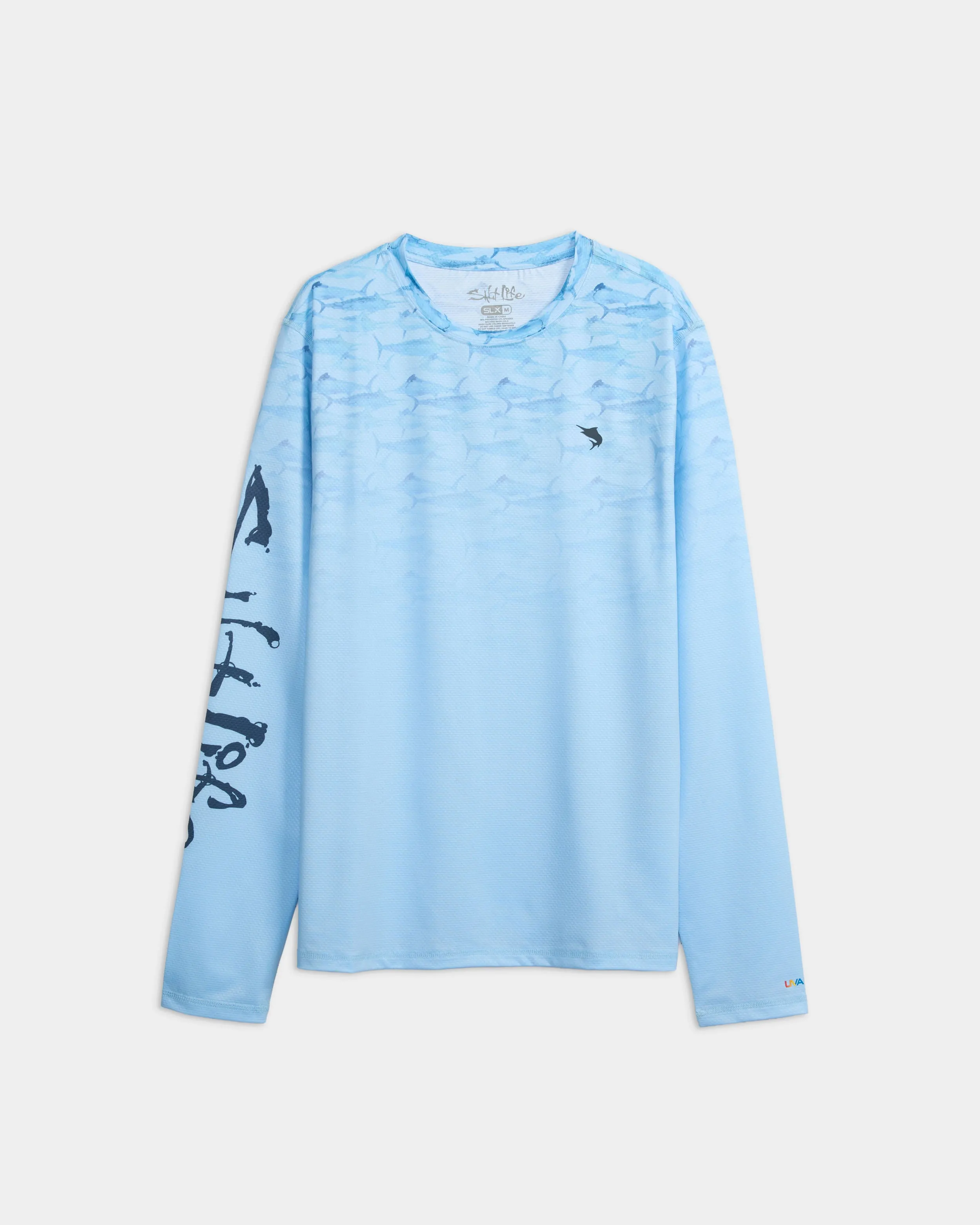 Marlin Retreat Fade Long Sleeve Performance Tee sold by Salt Life
