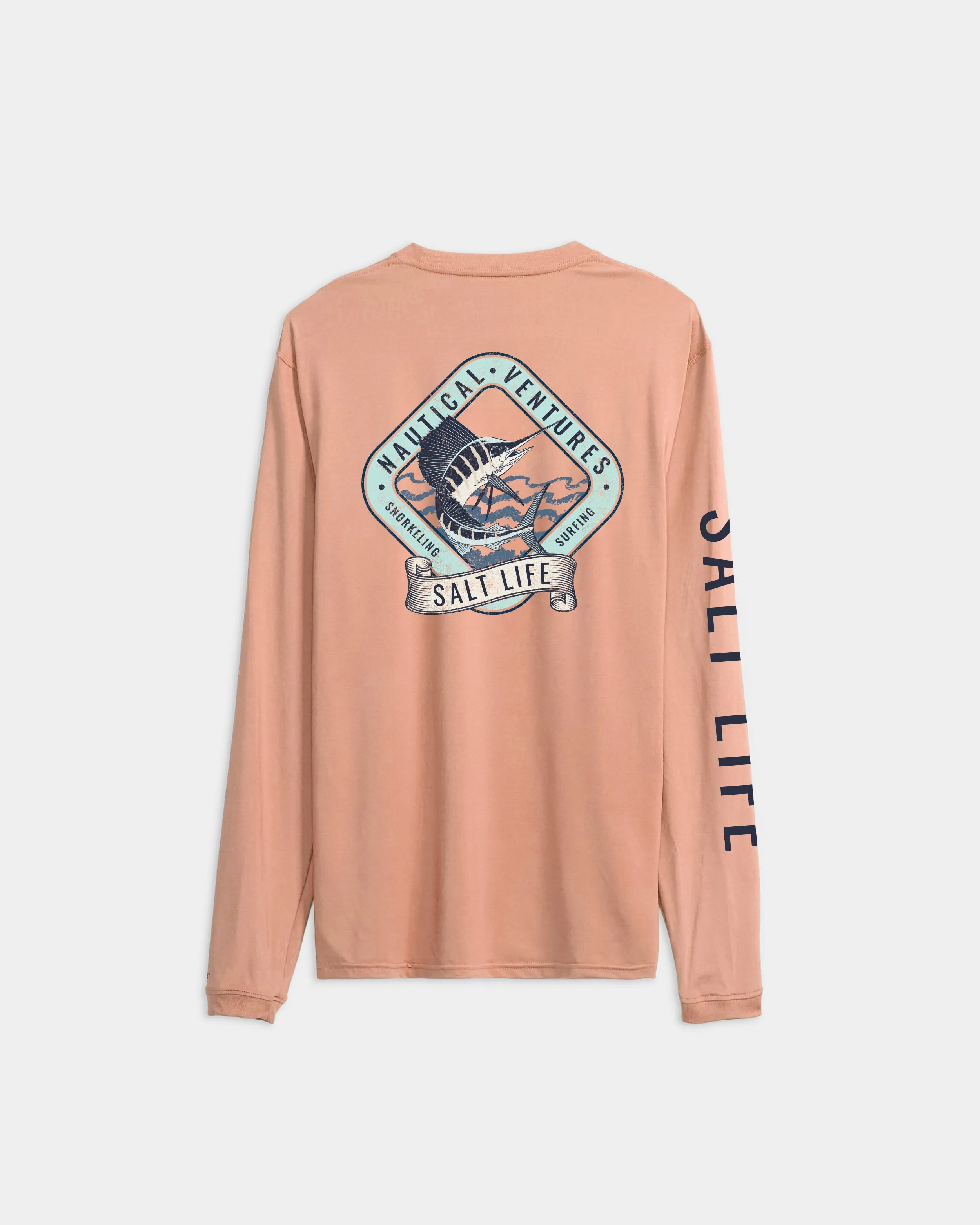 Men’s Nautical Ventures Long Sleeve SLX Performance Tee sold by Salt Life