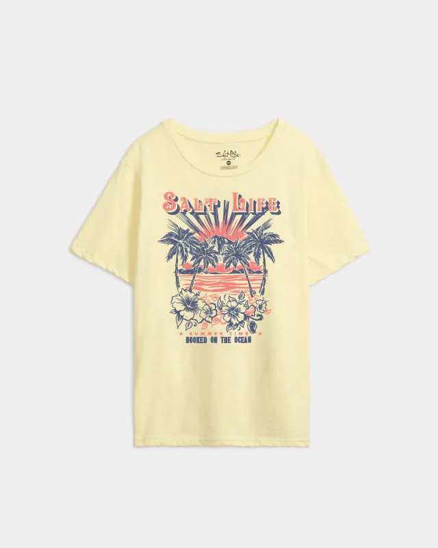 Women’s Volcano Sunrise Boyfriend Tee made by Salt Life