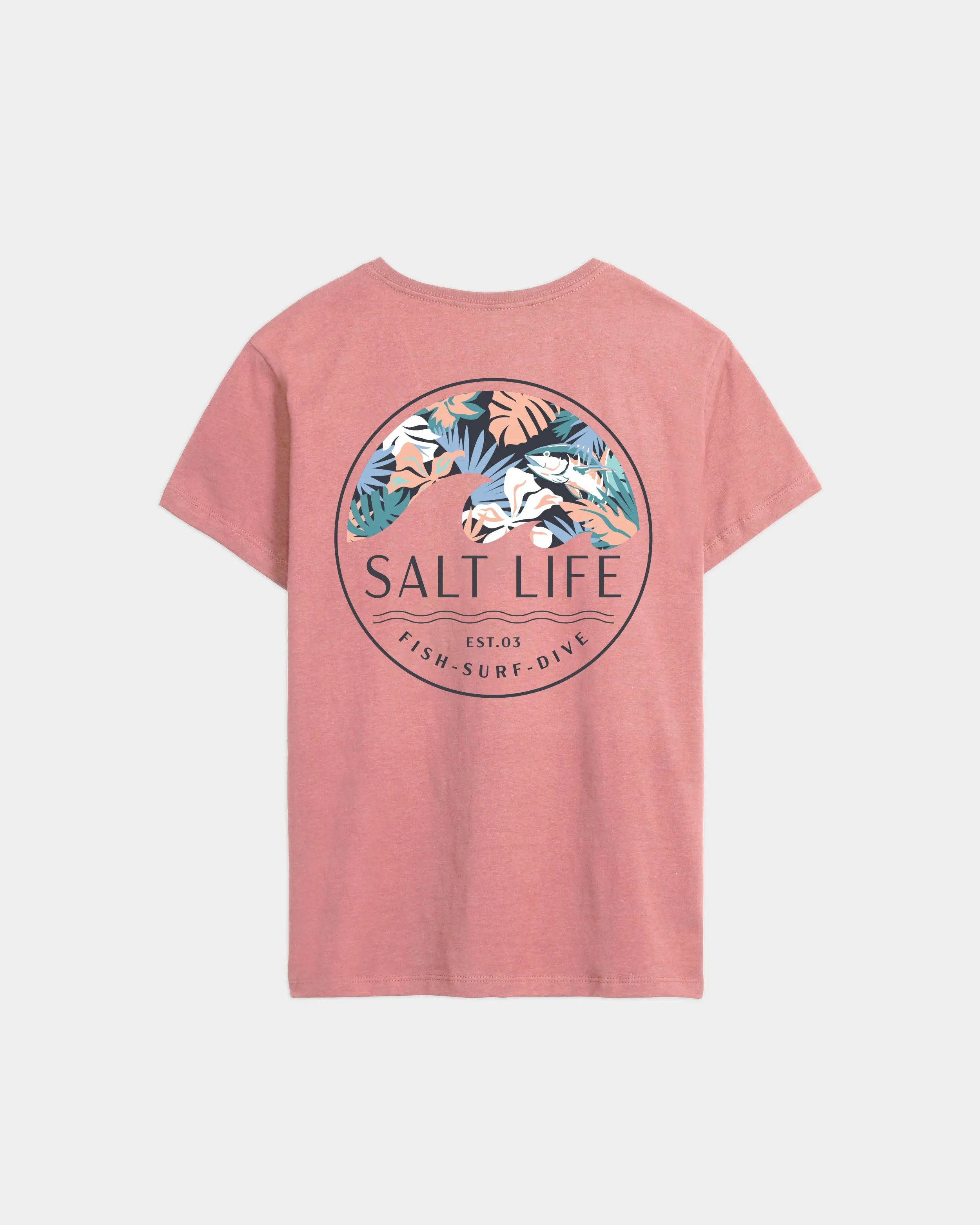 Women’s Tropical Retreat Salt Wash Tee sold by Salt Life