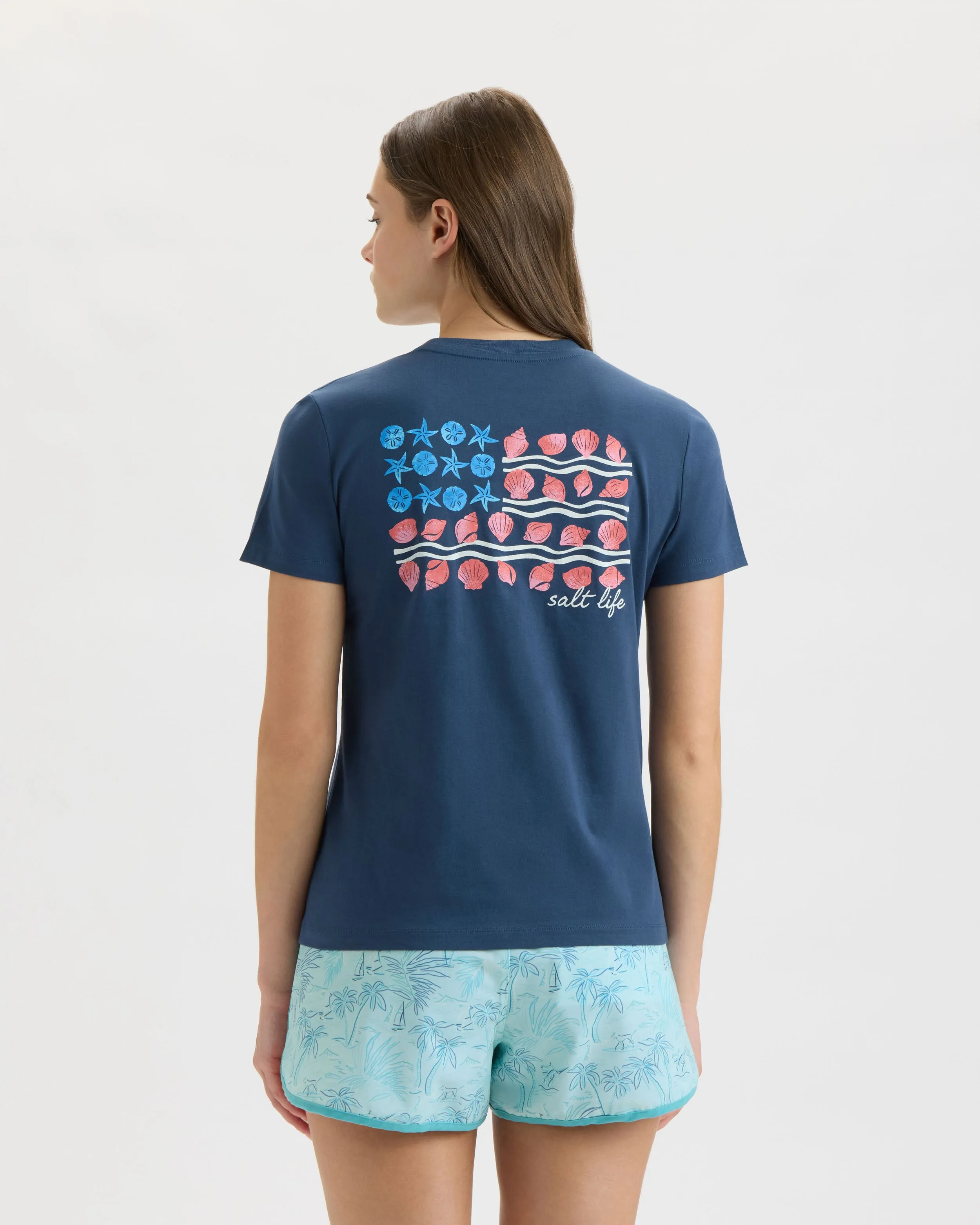 Women’s Shells & Stripes 30’s Tee sold by Salt Life product image thumbnail 3
