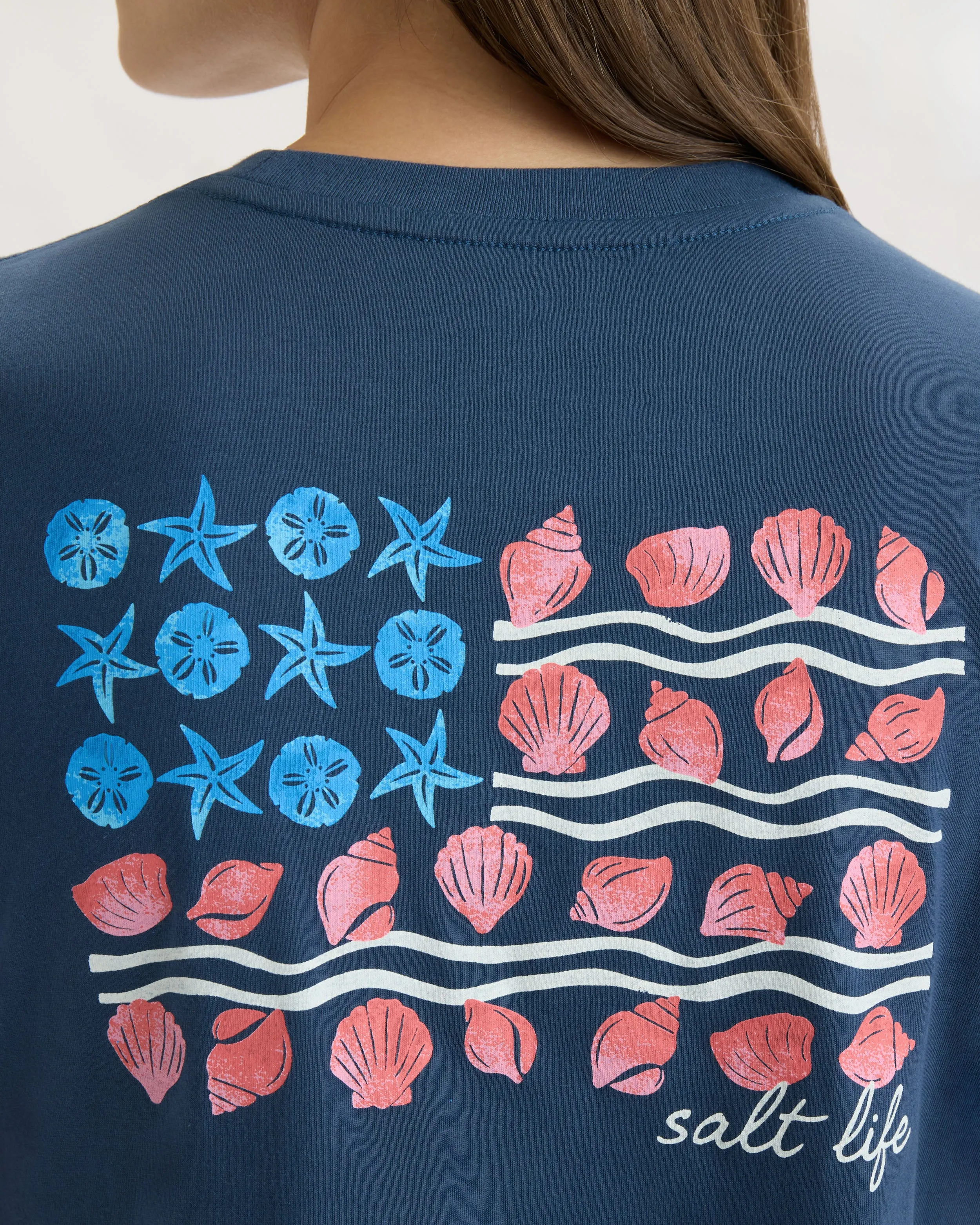 Women’s Shells & Stripes 30’s Tee sold by Salt Life product image thumbnail 4