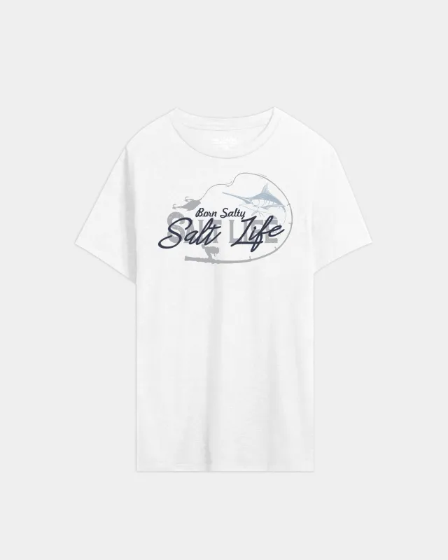 Men’s Marlin Hooked Short Sleeve Tee made by Salt Life