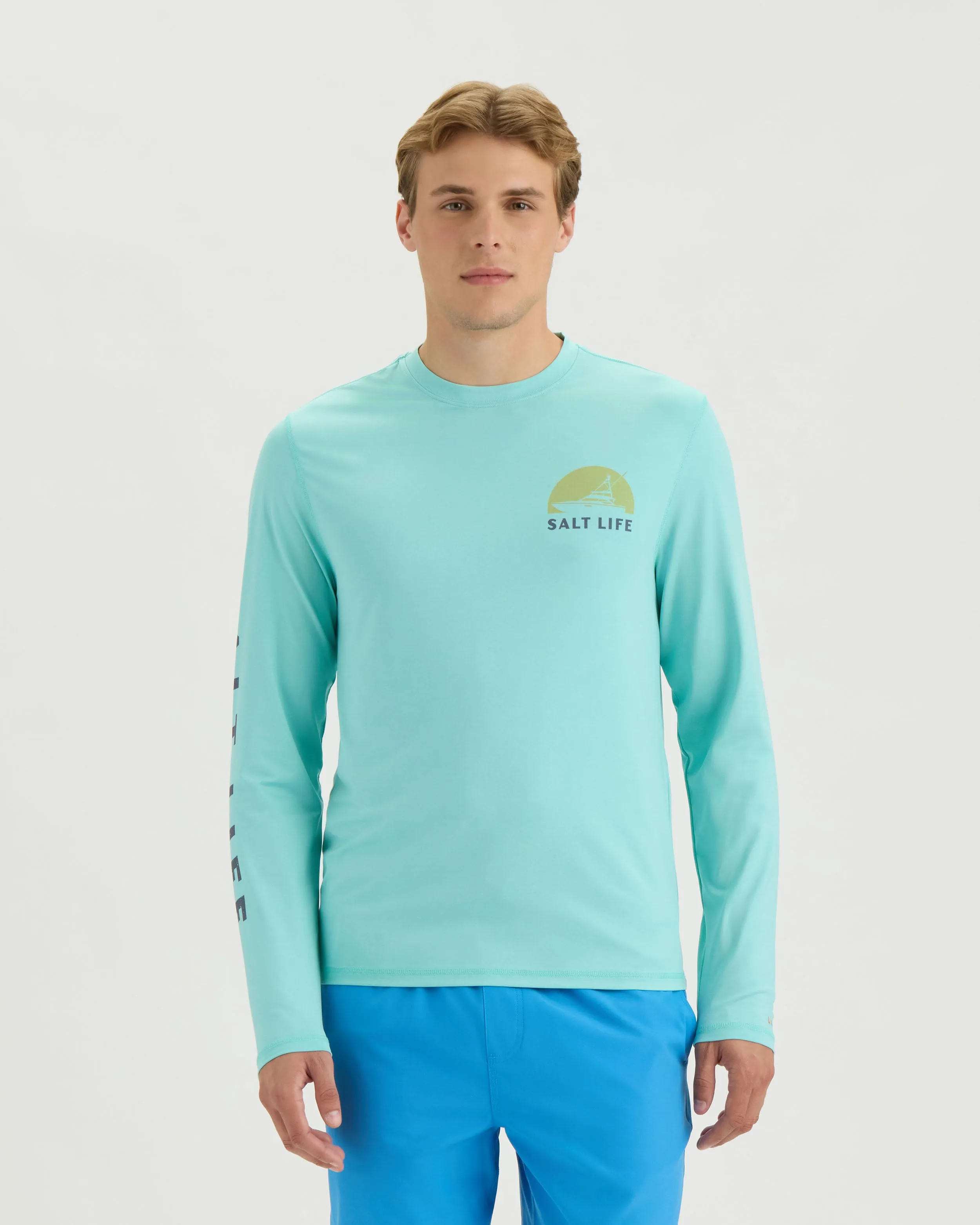 Men’s Seas the Day SLX Performance Long Sleeve Tee sold by Salt Life product image thumbnail 2