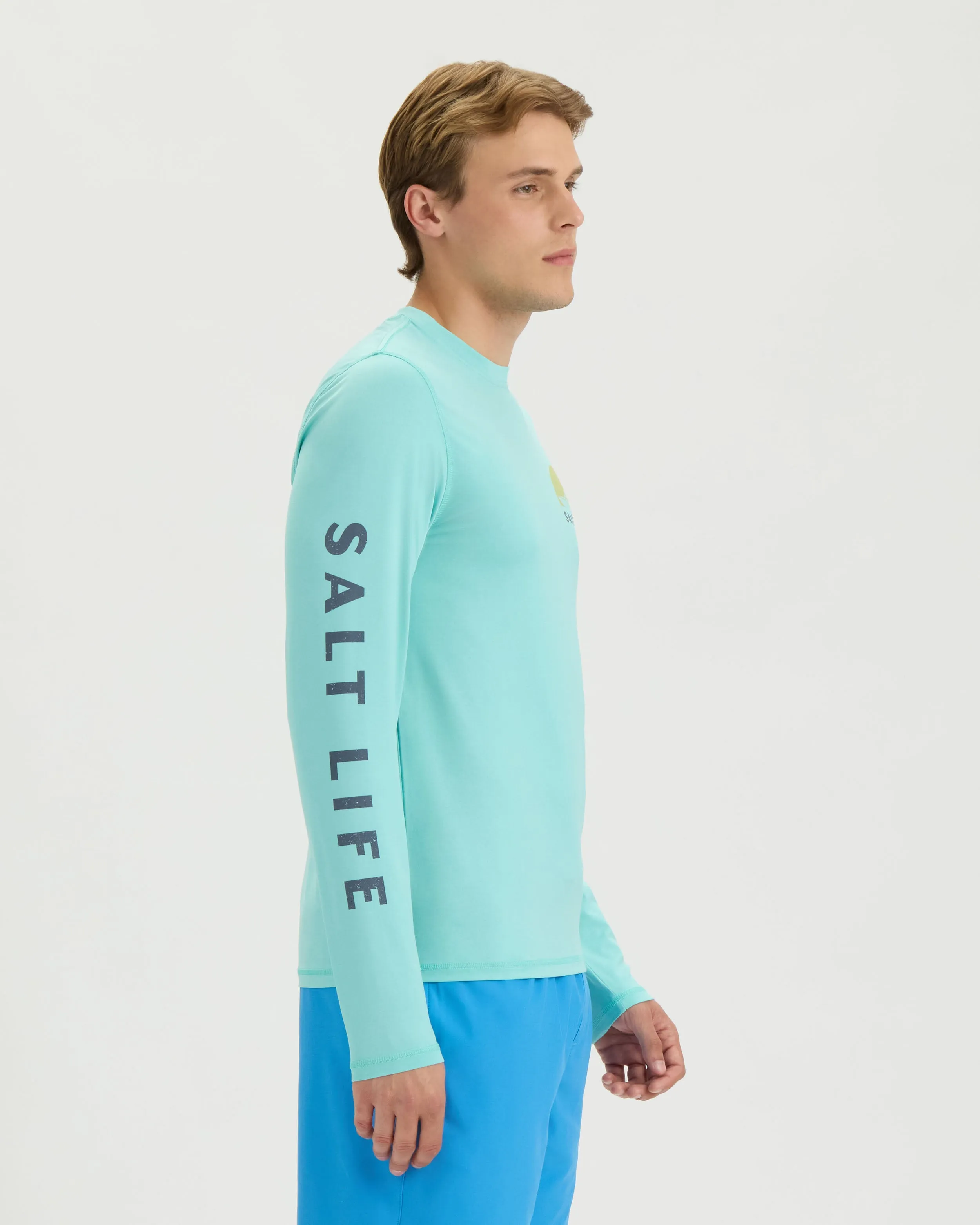Men’s Seas the Day SLX Performance Long Sleeve Tee sold by Salt Life product image thumbnail 3