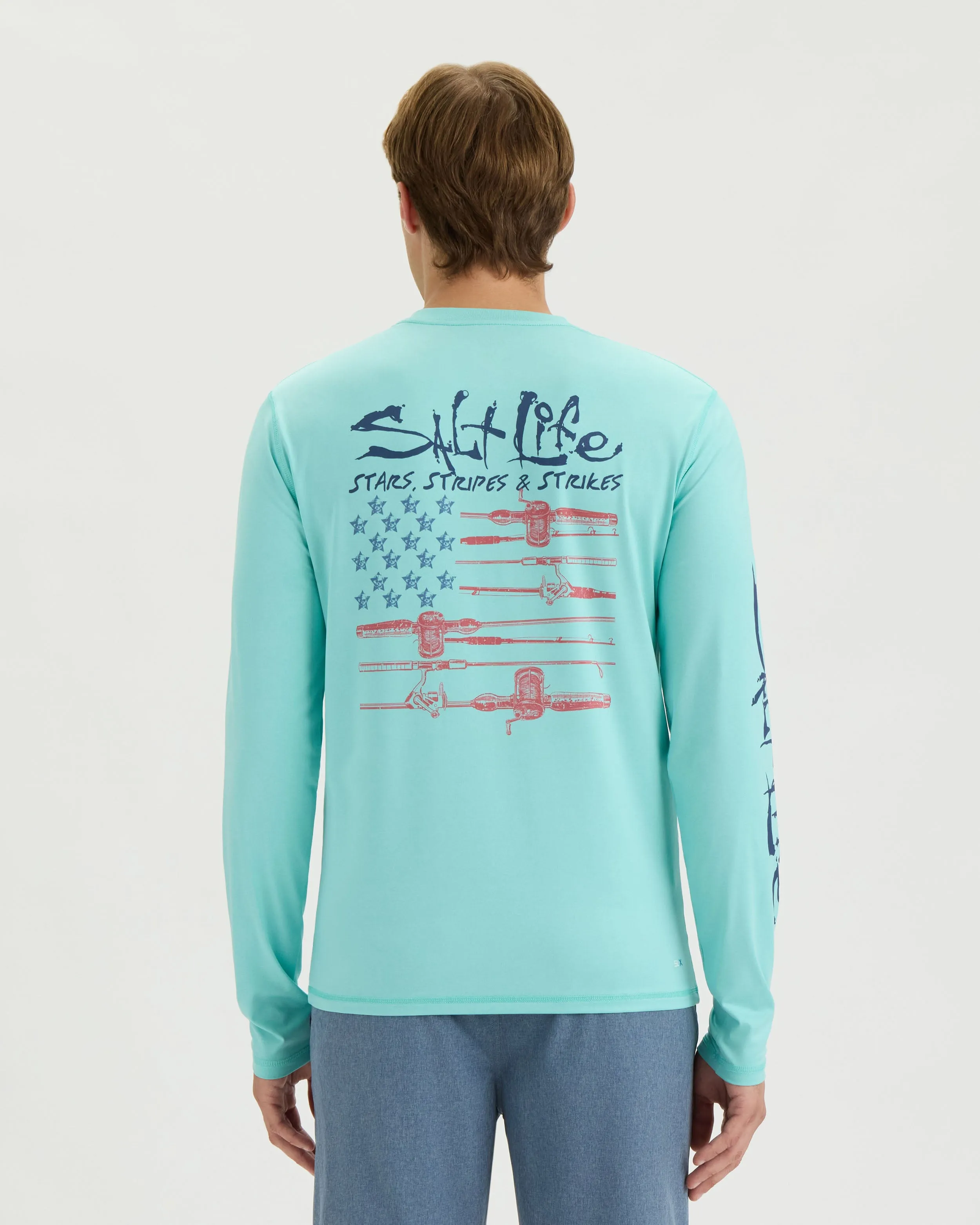 Men’s Freedom Lines SLX Performance Long Sleeve Tee sold by Salt Life product image thumbnail 4