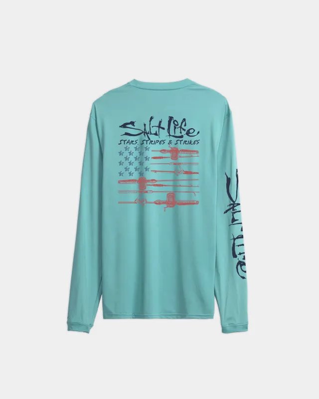Men’s Freedom Lines SLX Performance Long Sleeve Tee made by Salt Life