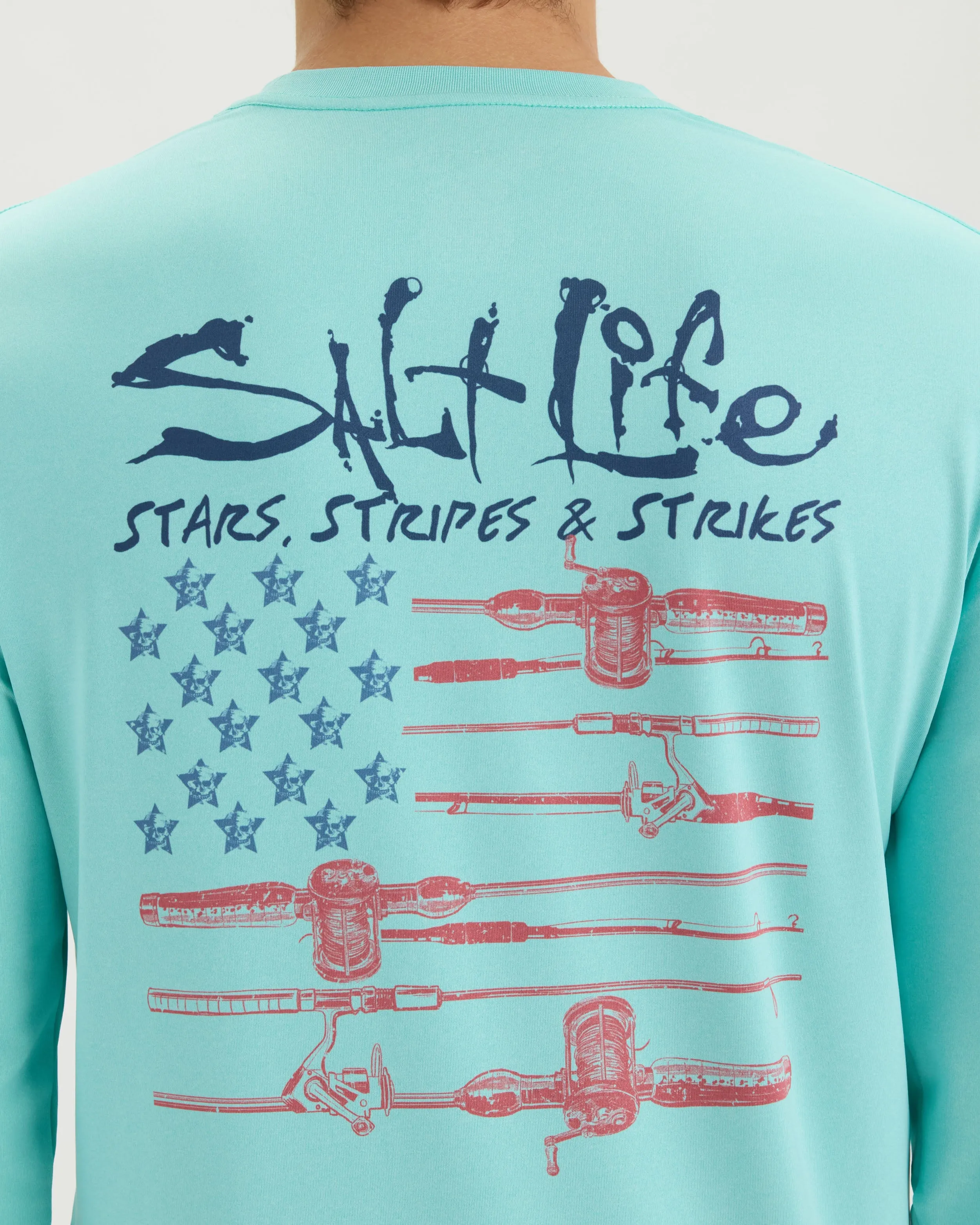Men’s Freedom Lines SLX Performance Long Sleeve Tee sold by Salt Life product image thumbnail 5