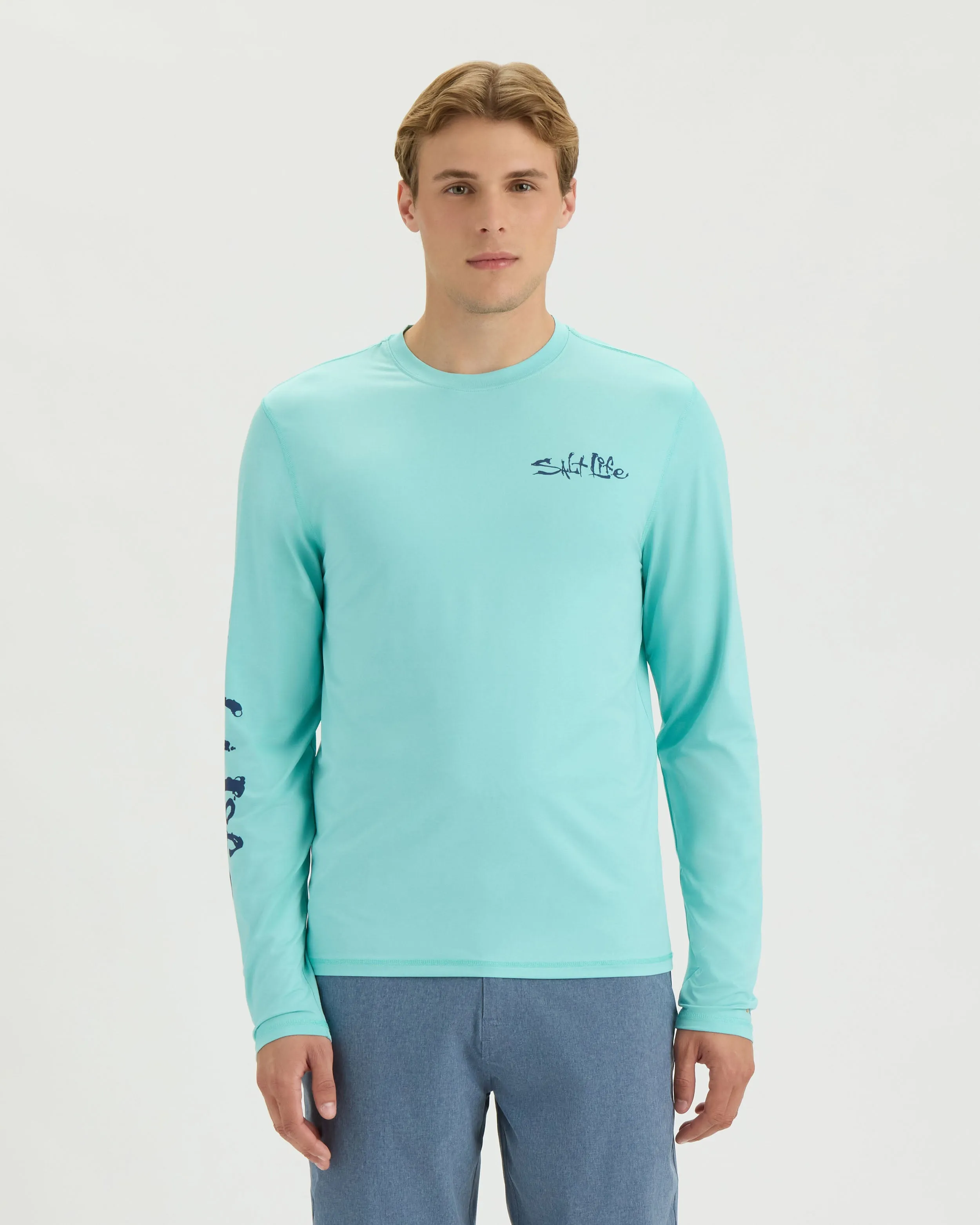 Men’s Freedom Lines SLX Performance Long Sleeve Tee sold by Salt Life product image thumbnail 2