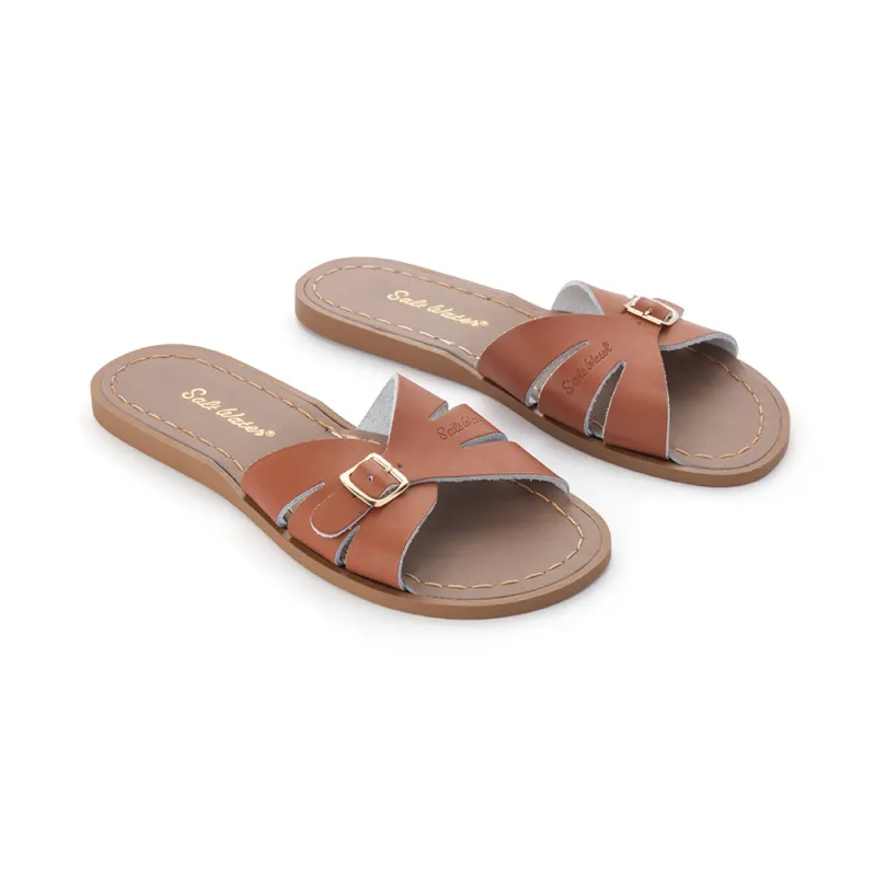 Salt Water Classic Slide - Tan made by Salt Water Sandals by Hoy