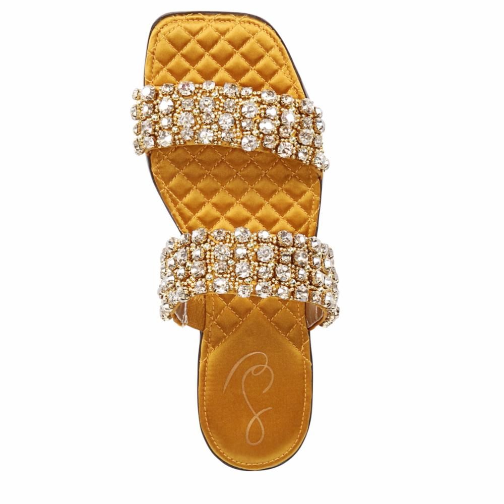 Sam Edelman EZEL GOLDEN YELLOW/CRYSTAL SATIN FA sold by Sam Edelman product image thumbnail 4