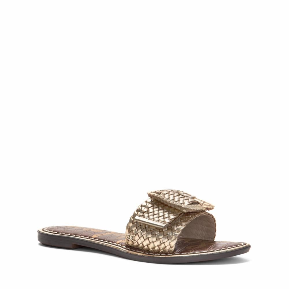 Sam Edelman GABRIELA2 GOLD/METALWOVENLEA sold by Sam Edelman