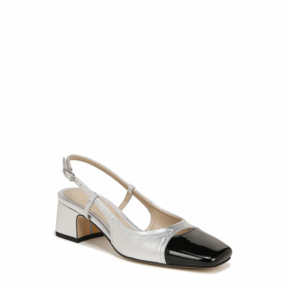 Sam Edelman TARRA SOFT SILVER/BLACK/SAFFIANOMET/ sold by Sam Edelman