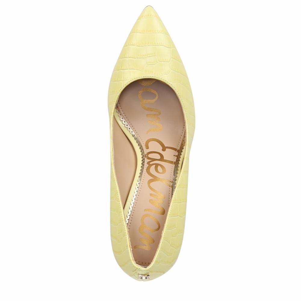 Sam Edelman HAZEL CITRON HAZE/LARGE KENYA CROCO sold by Sam Edelman product image thumbnail 4