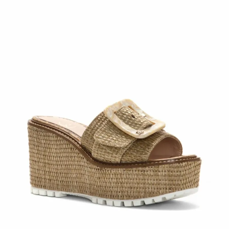 Sam Edelman LIVI DARK NATURAL/OVERSIZED WOVEN R sold by Sam Edelman