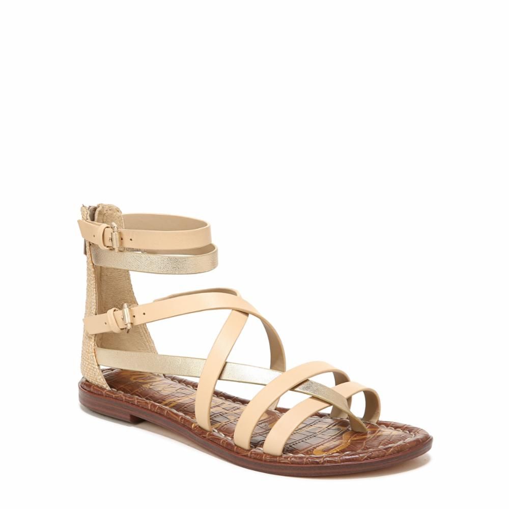 Sam Edelman GIBBS NATURAL SAND/NEWVAQSADDLE LEA sold by Sam Edelman