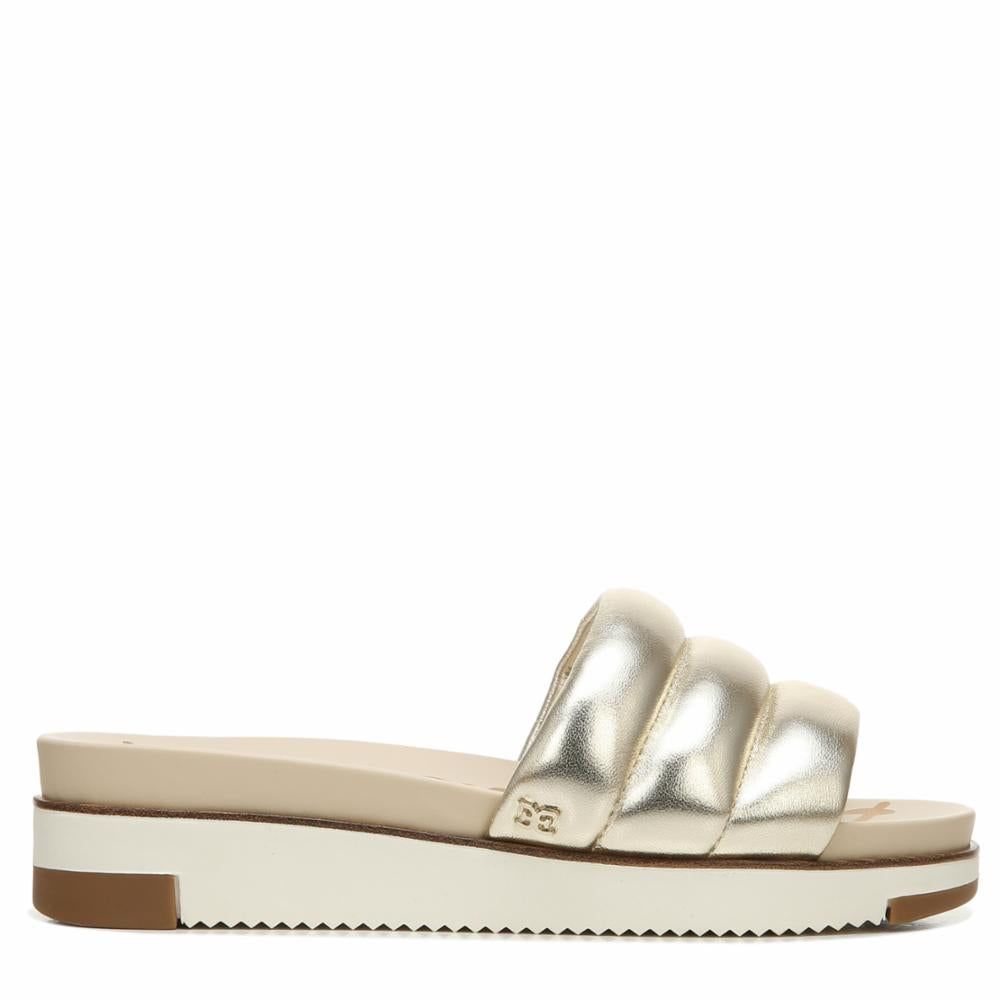 Sam Edelman ANNALISA MOLTEN GOLD/METAL NAPPA LEATHE sold by Sam Edelman product image thumbnail 3