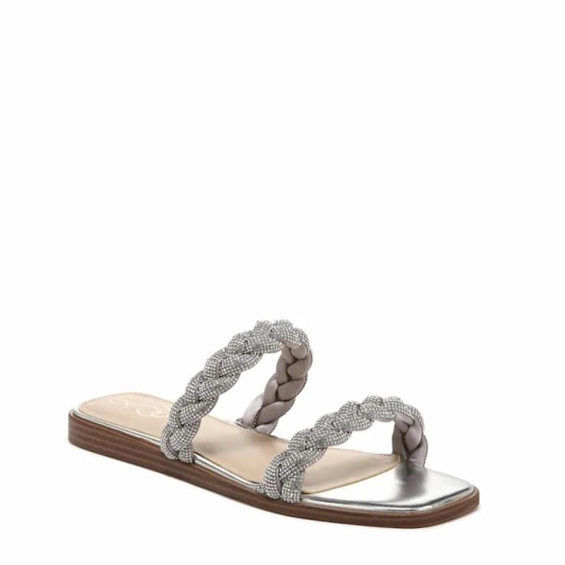 Sam Edelman INETTE SFT SILVER/SATIN/CRYSTAL sold by Sam Edelman