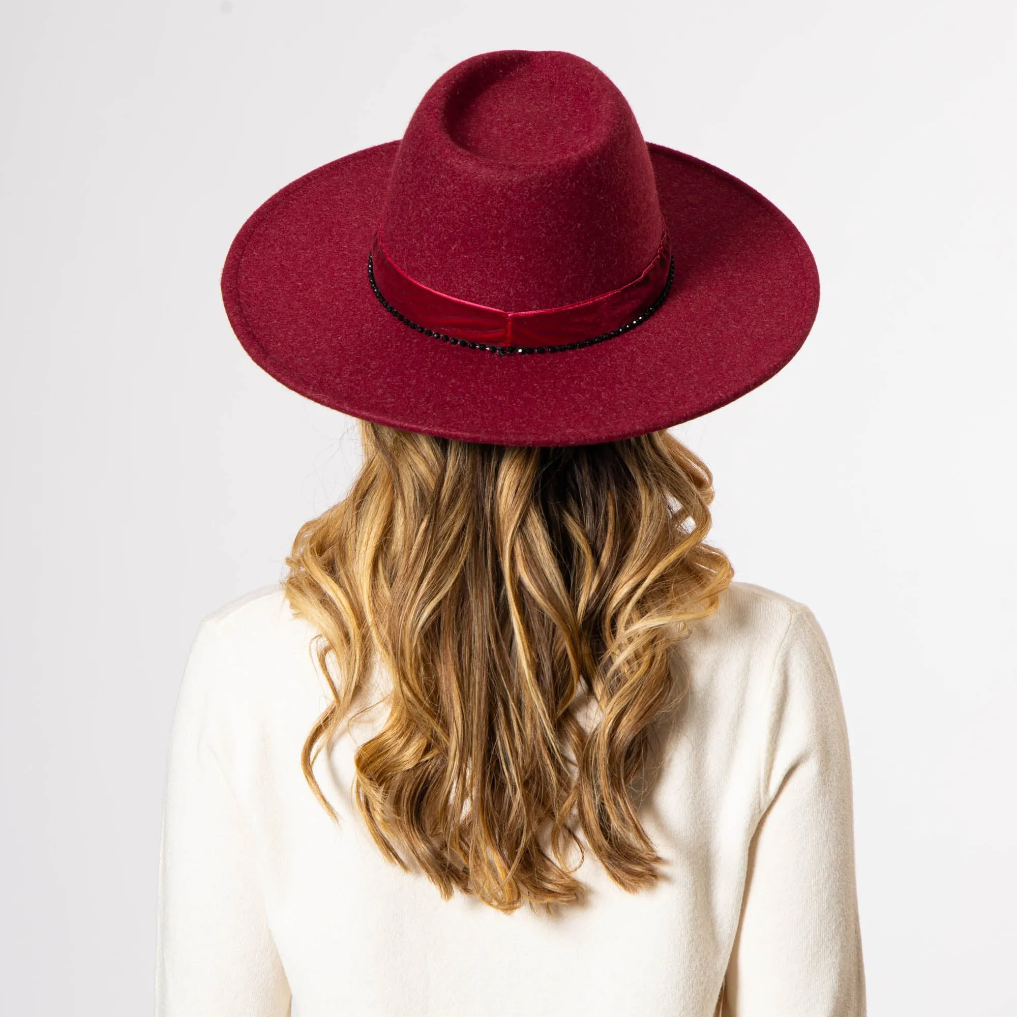 Women's Tear Drop Fedora sold by San Diego Hat Company product image thumbnail 5