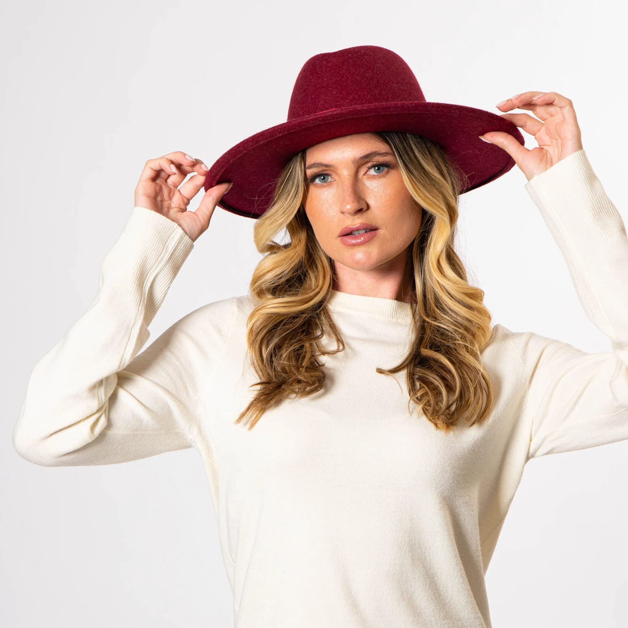 Women's Tear Drop Fedora sold by San Diego Hat Company product image thumbnail 2