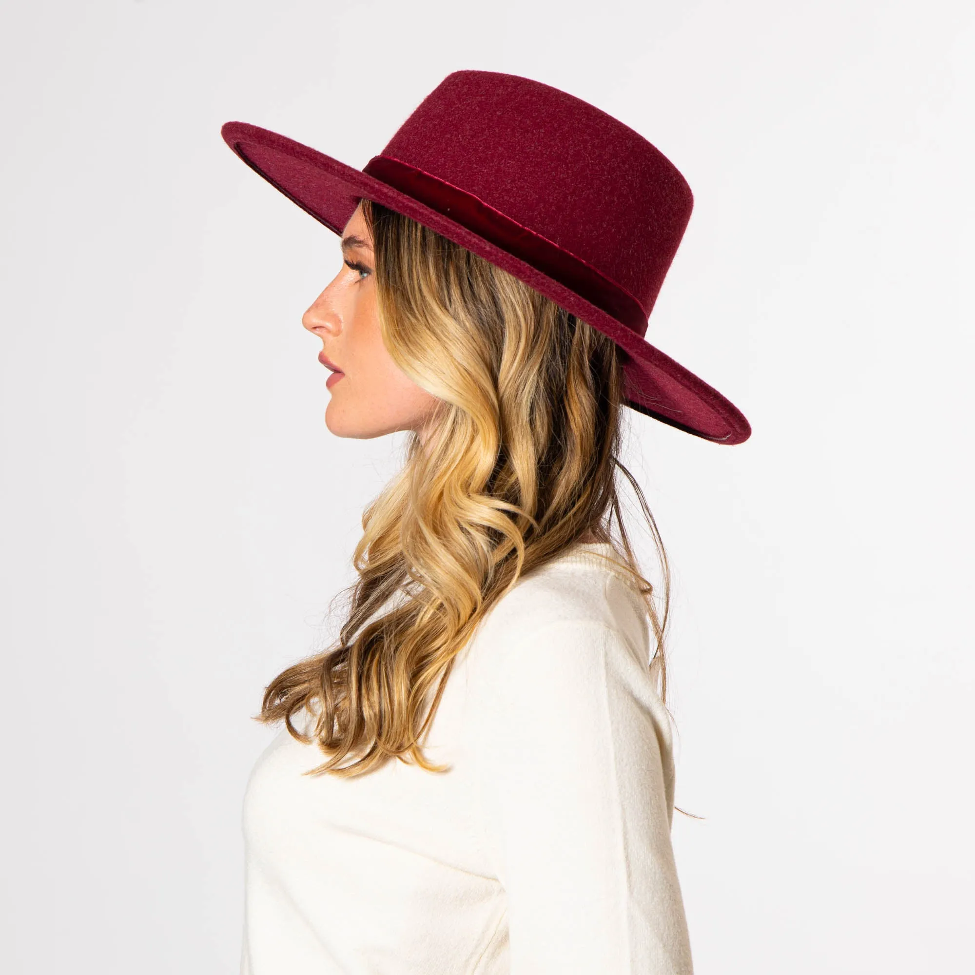 Women's Tear Drop Fedora sold by San Diego Hat Company product image thumbnail 4