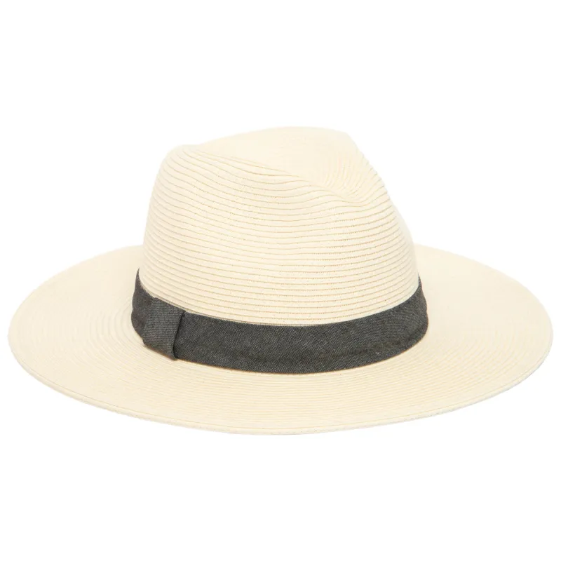 Out of Office -  Ultrabraid Fedora With Chambray Band (UBM4457) made by San Diego Hat Company
