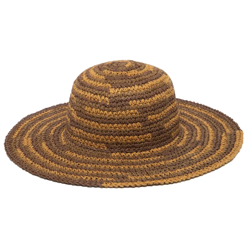 Women's Paper Crochet Space Dye Sun Hat (PBM3021) sold by San Diego Hat Company