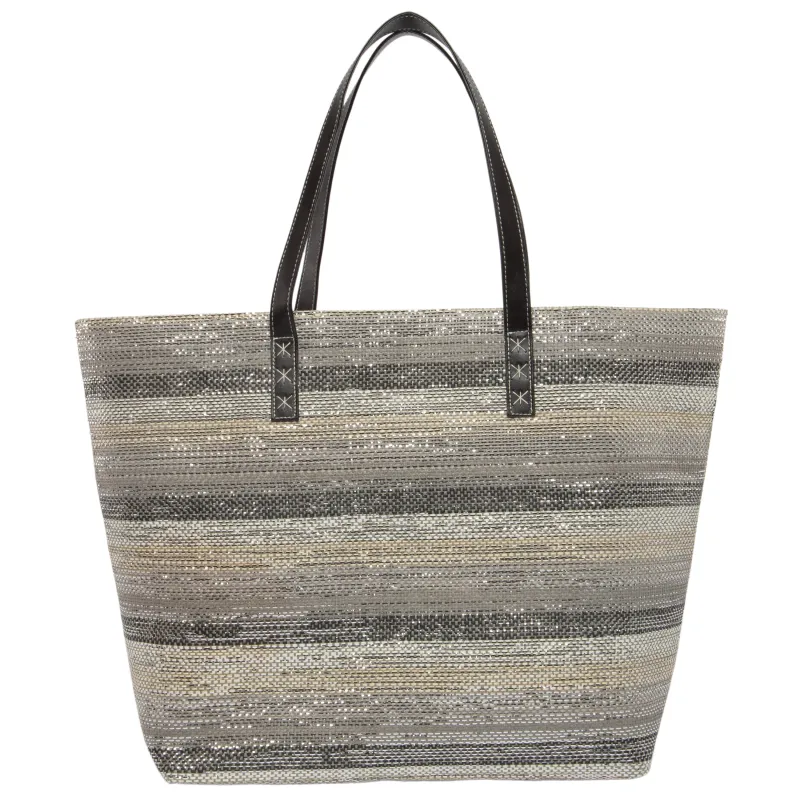 Celia - Oversized Lurex Woven Tote sold by San Diego Hat Company