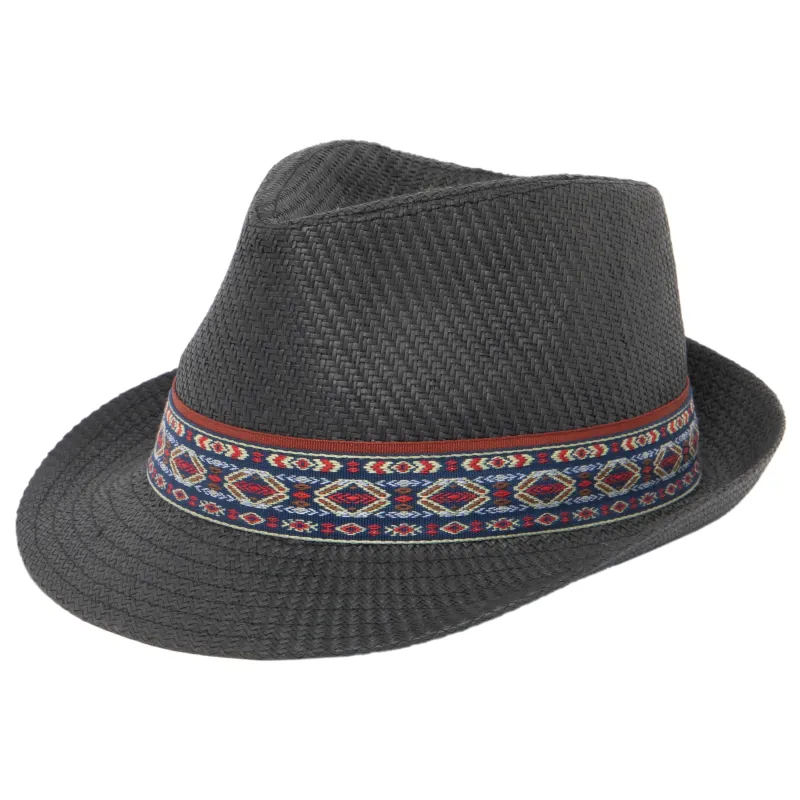 Mens Cut and Sew Paper Stingy Brim Fedora sold by San Diego Hat Company